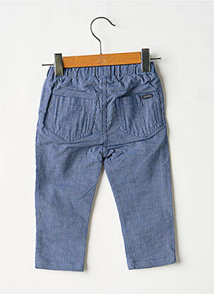 Pantalon droit coupe droite taille élastique bleu GYMP garçon