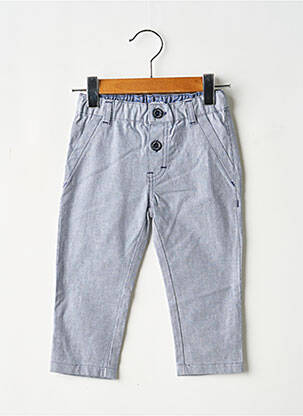 Pantalon droit coupe droite taille élastique bleu GYMP garçon