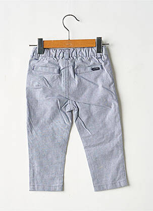 Pantalon droit coupe droite taille élastique bleu GYMP garçon