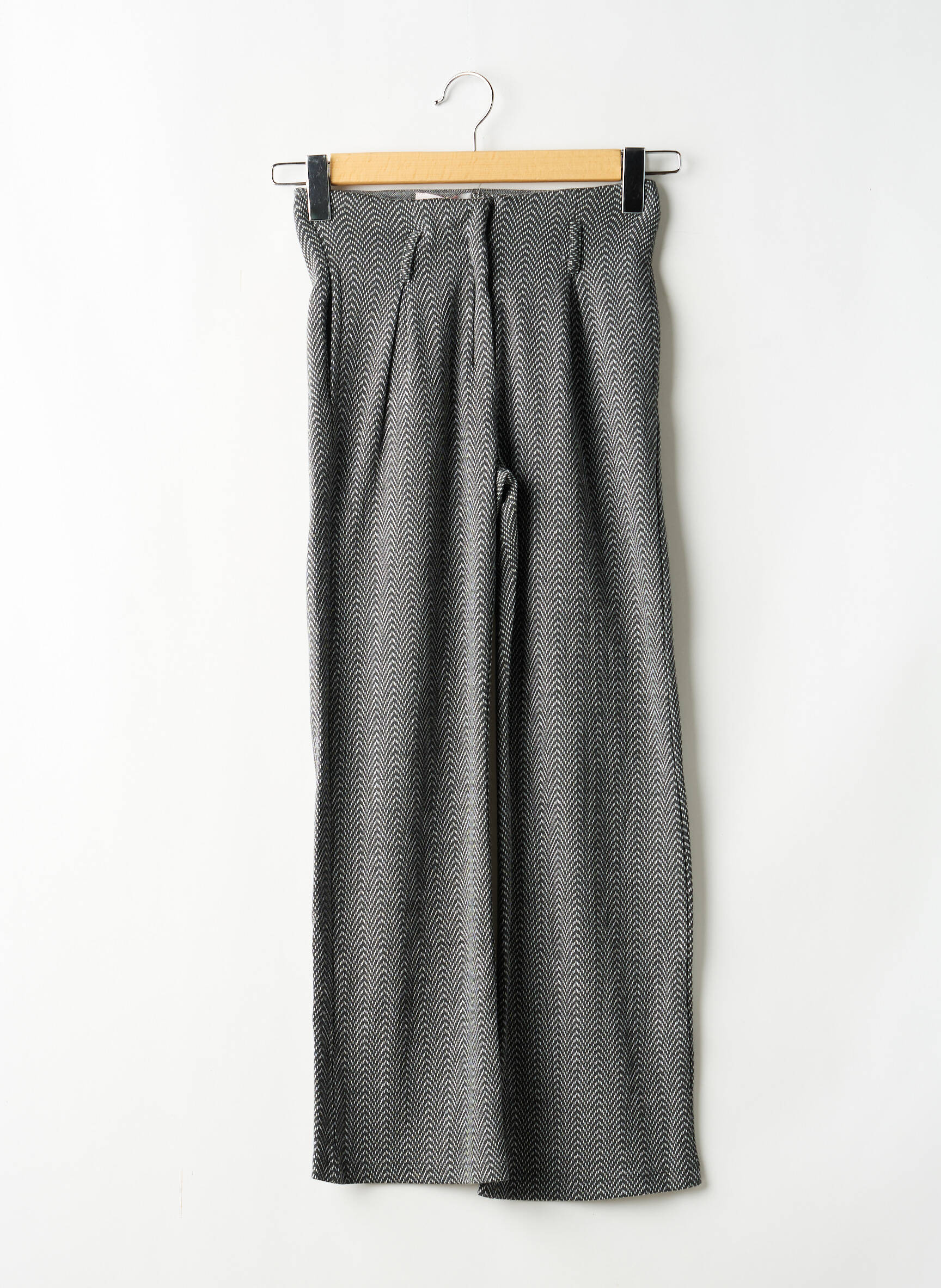 Pantalon droit coupe droite taille élastique gris BOBOLI garçon