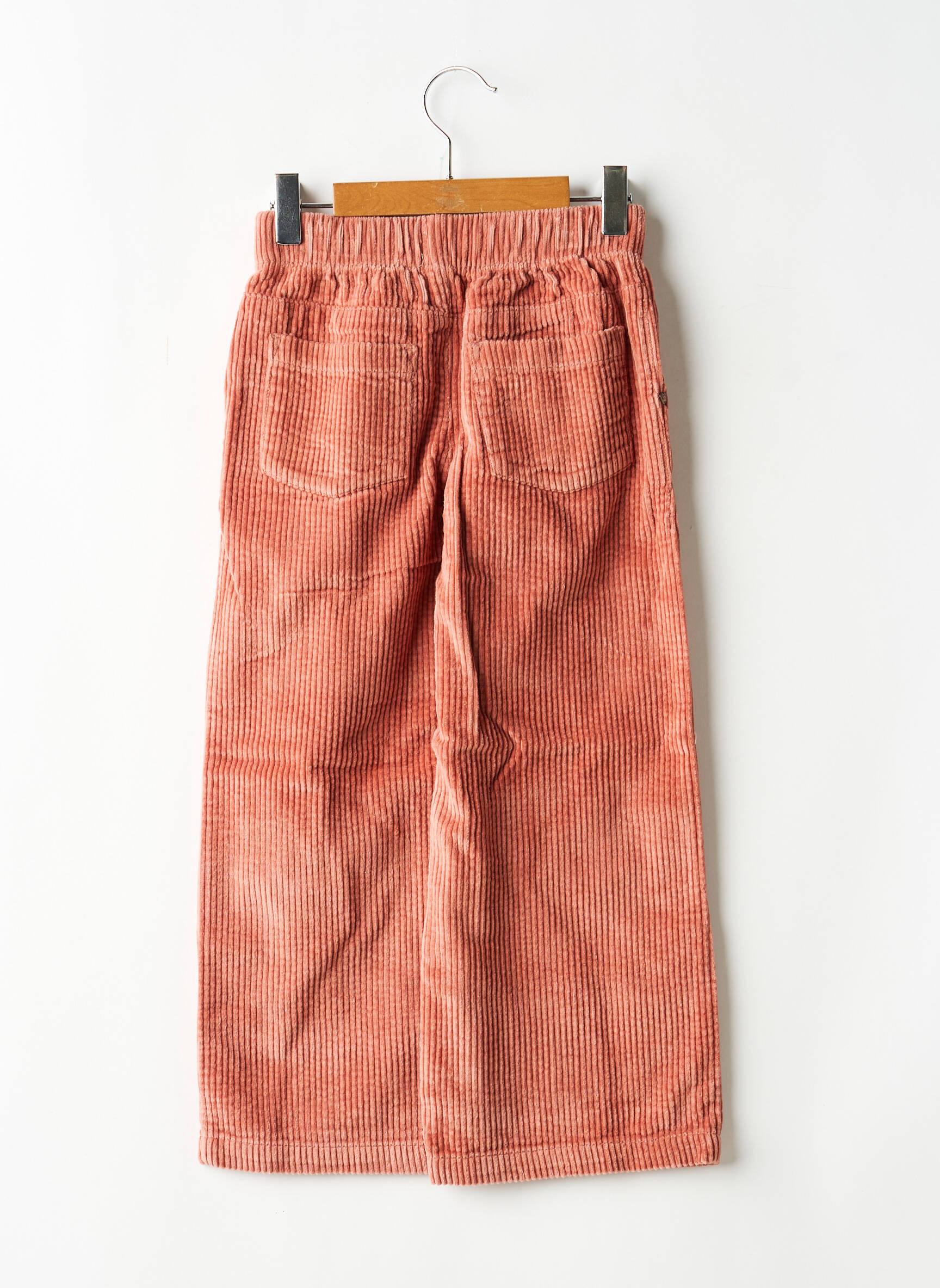 Pantalon droit fermeture zippée sous rabat boutonné taille élastique rose NOPPIES fille