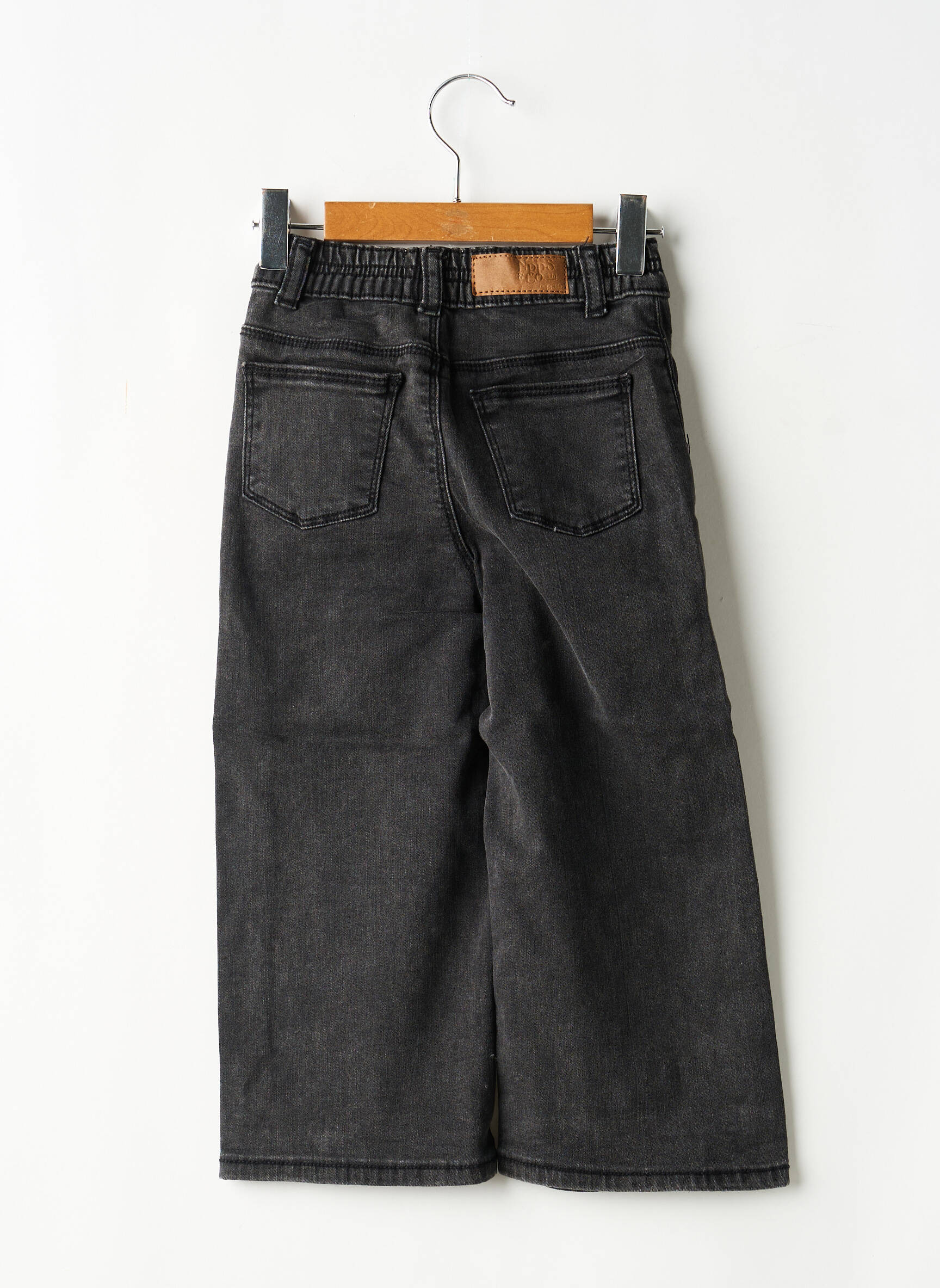 Jeans coupe droite taille élastique taille élastique noir NOPPIES fille