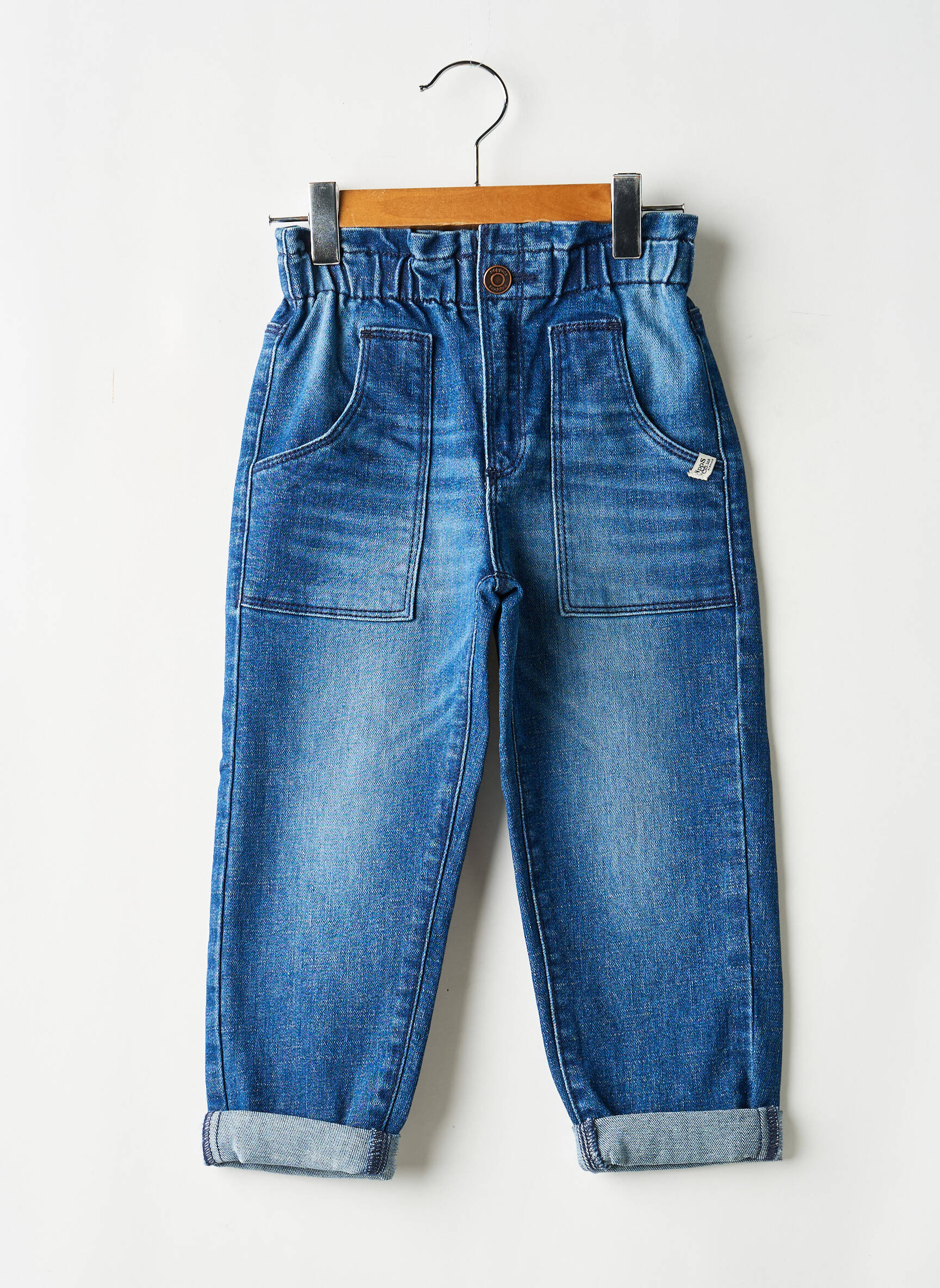 Jeans coupe droite taille élastique taille élastique bleu NOPPIES garçon