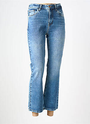 Jean coupe flare stretch taille haute bleu PULZ JEANS femme