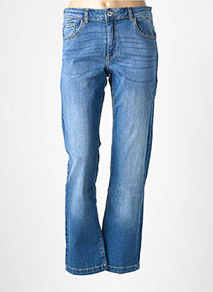 Jeans coupe slim stretch taille normale bleu B.YOUNG femme