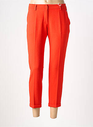 Pantalon 7/8 taille haute taille haute orange PAKO LITTO femme