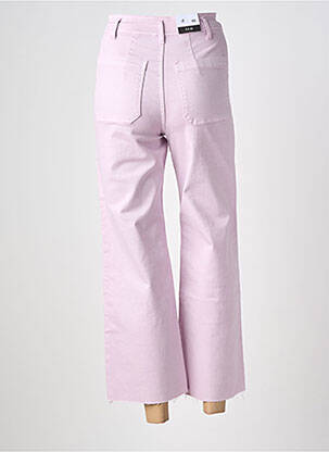 Jean coupe flare stretch taille haute violet F.A.M. femme
