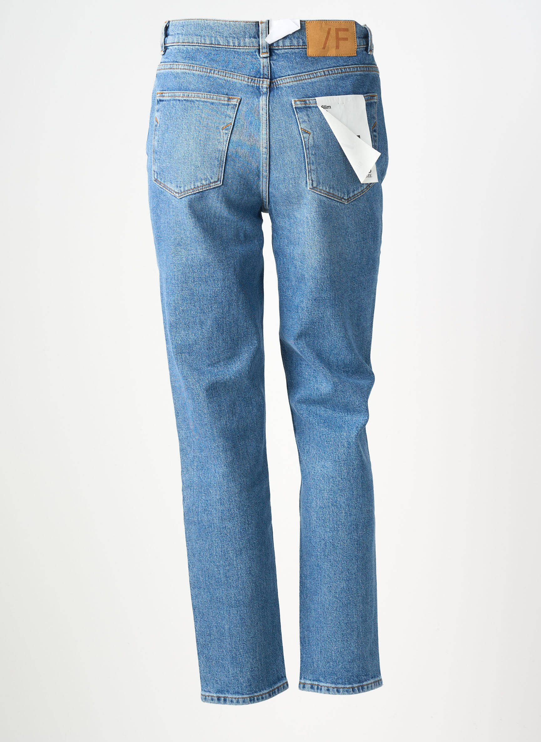 Jeans coupe slim stretch taille normale bleu SELECTED femme