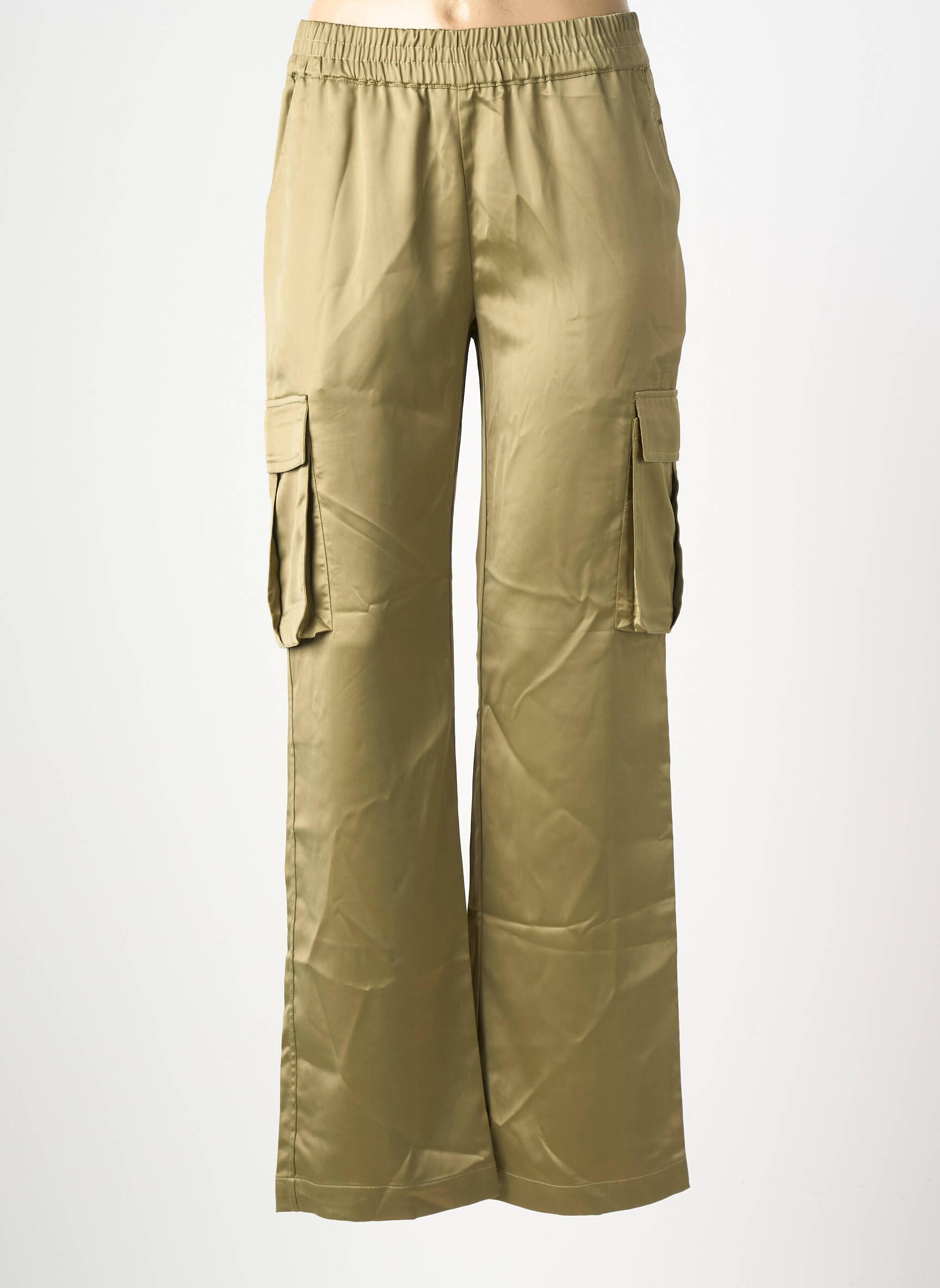 Pantalon cargo taille normale taille normale vert B.YOUNG femme