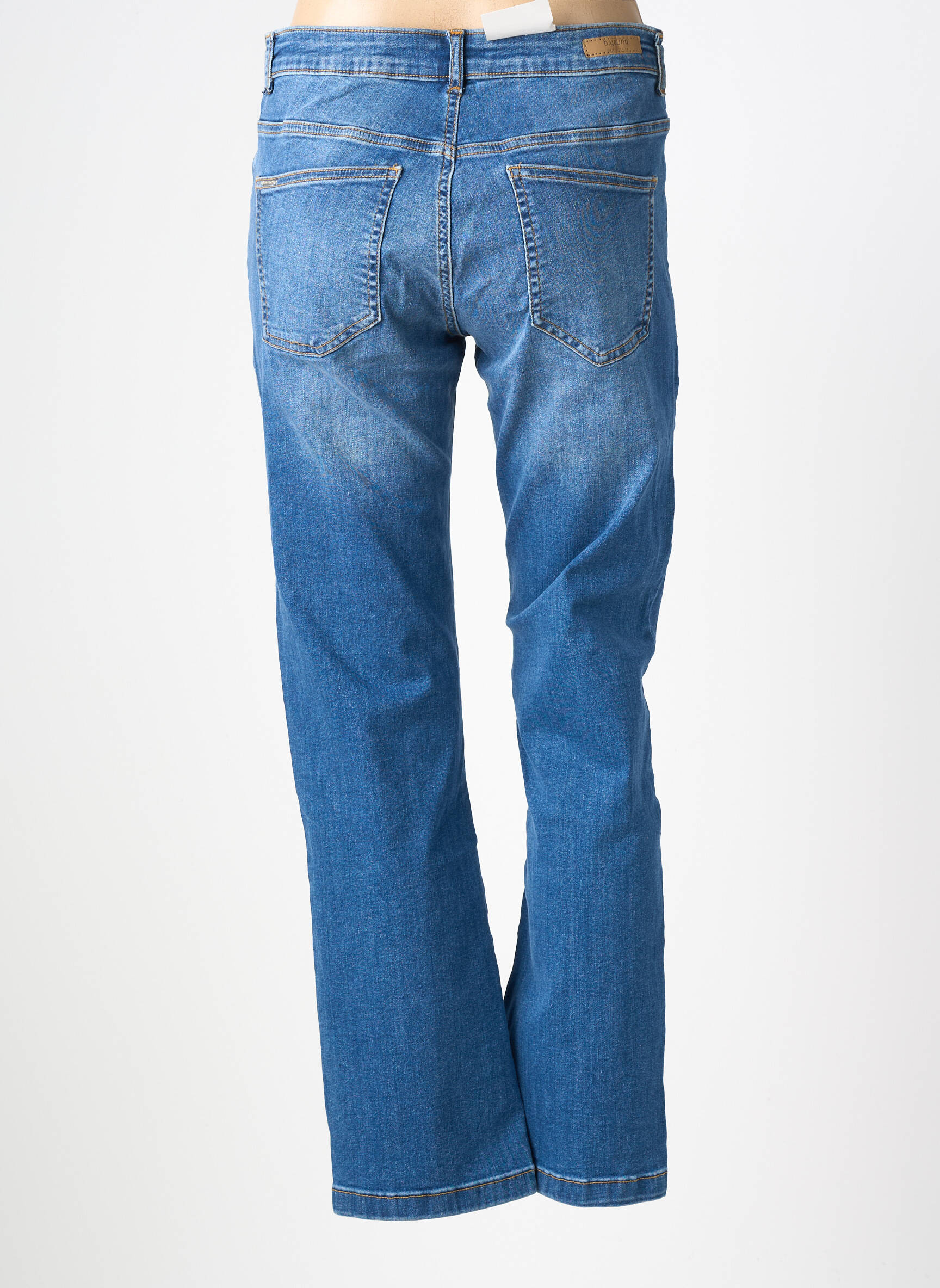 Jeans coupe slim stretch taille normale bleu B.YOUNG femme