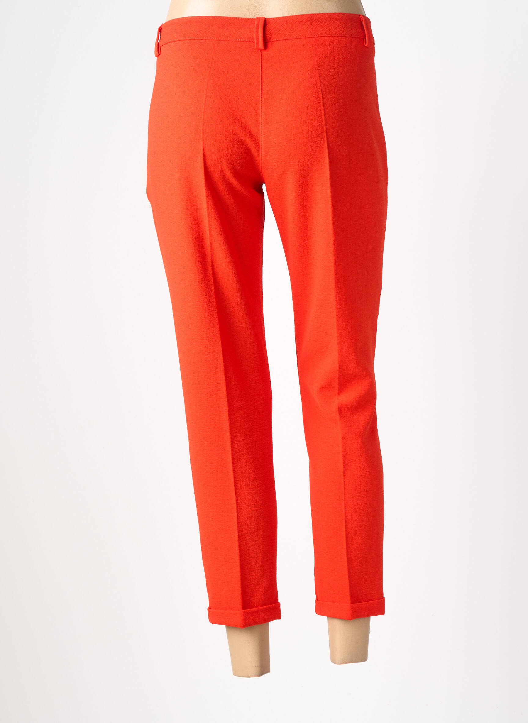 Pantalon 7/8 taille haute taille haute orange PAKO LITTO femme