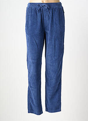 Pantalon droit taille élastique taille normale bleu FRENCH DISORDER femme