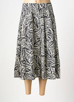 Jupe mi-longue taille normale gris ORFEO femme