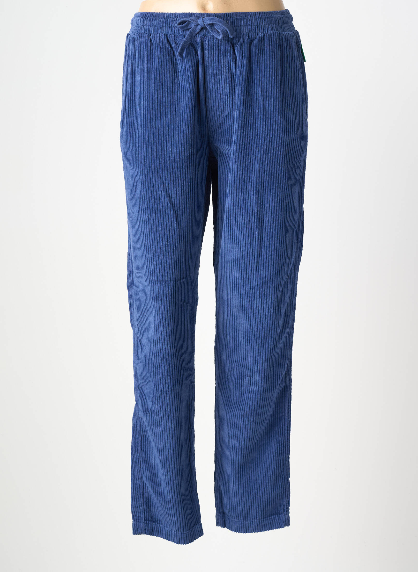 Pantalon droit taille élastique taille normale bleu FRENCH DISORDER femme
