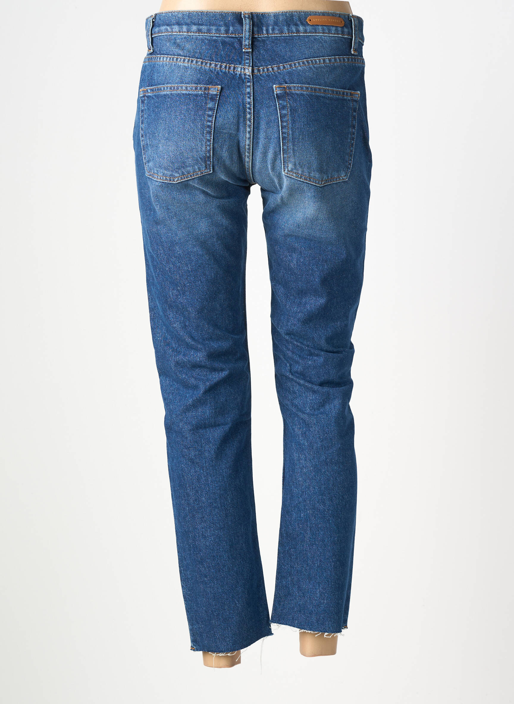 Jeans coupe slim tissage brut taille normale bleu ATELIER BÔ..M femme