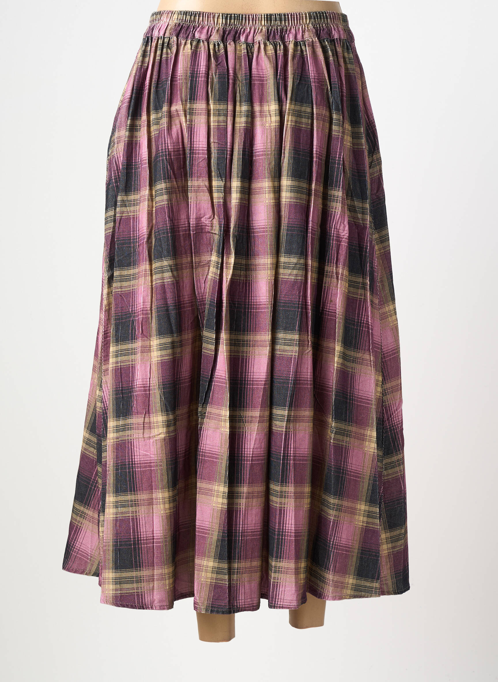 Jupe longue coupe fluide violet JOHANNA PARIS femme