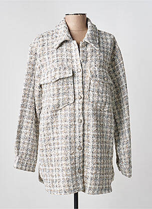 Veste casual coupe droite blanc B.YOUNG femme