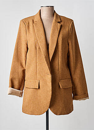 Blazer manches longues beige STUDIO PARISIEN femme