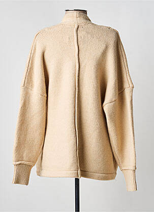 Gilet manches longues col v beige SKATÏE femme