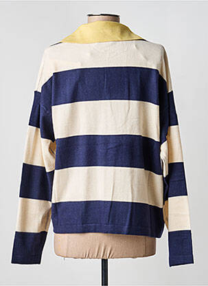 Pull coupe droite manches longues bleu FRNCH femme