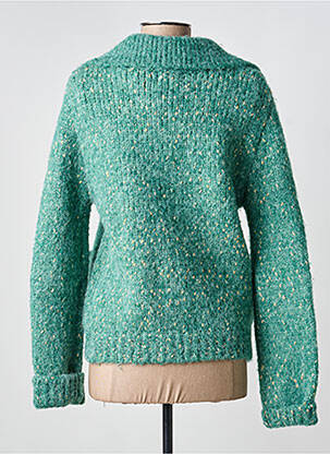 Gilet manches longues fermeture boutonnée sur le devant vert ORFEO femme