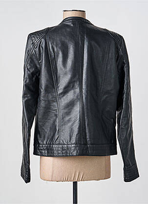 Veste simili cuir manches longues noir B.YOUNG femme
