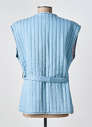 Veste casual col rond bleu ORFEO femme