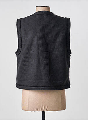 Gilet sans manche fermeture boutonnée sur le devant noir SEE U SOON femme