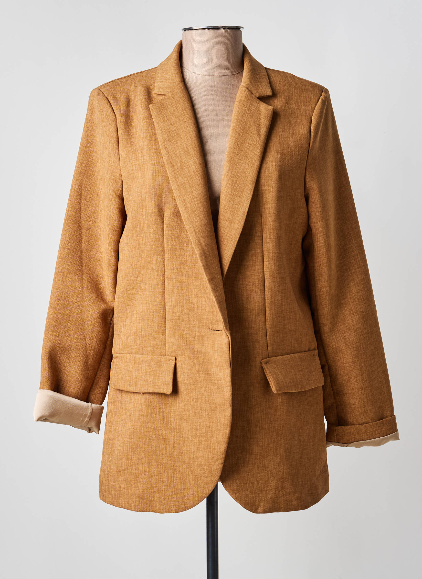 Blazer manches longues beige STUDIO PARISIEN femme