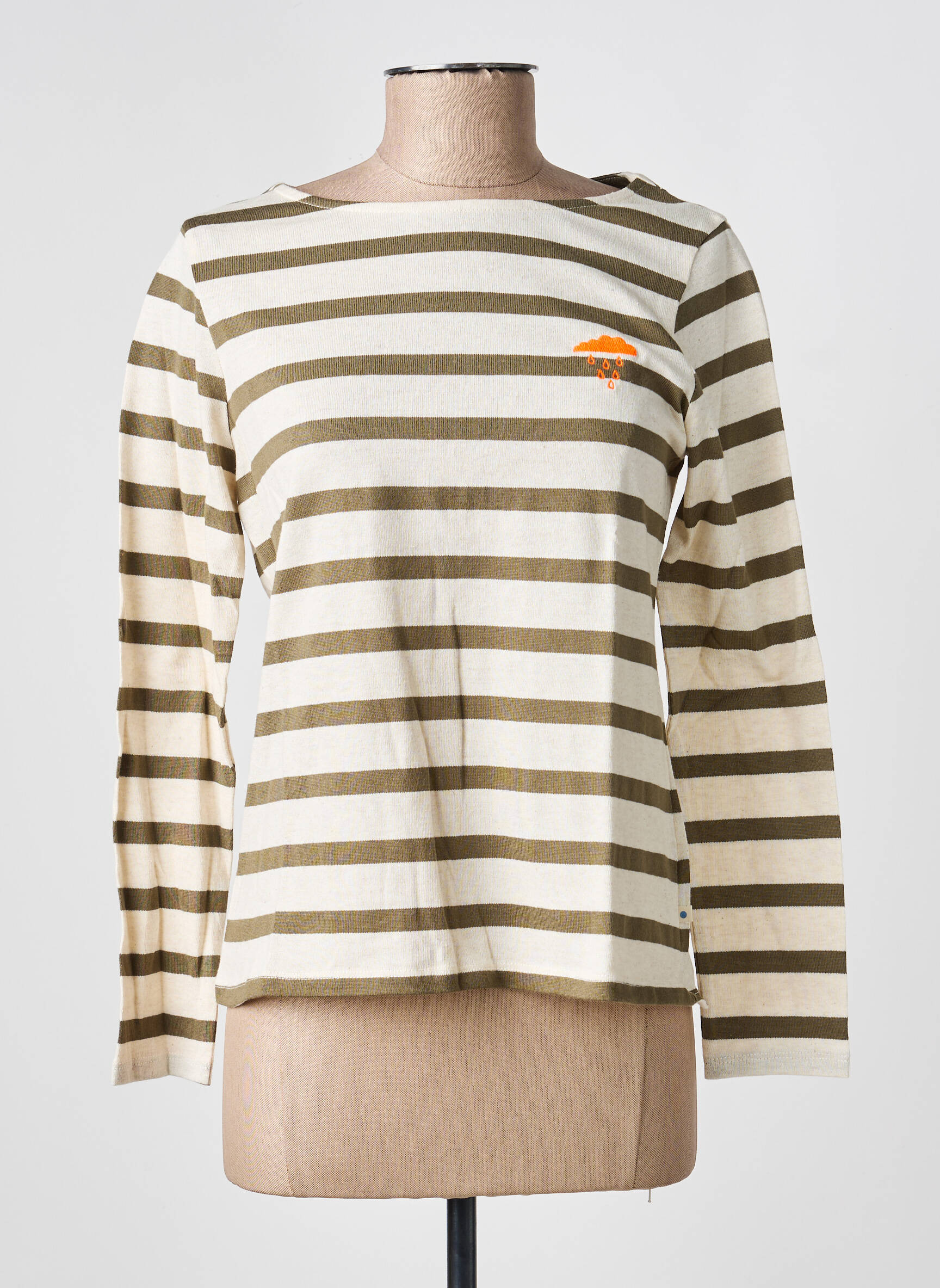 Top manches longues vert A.P femme