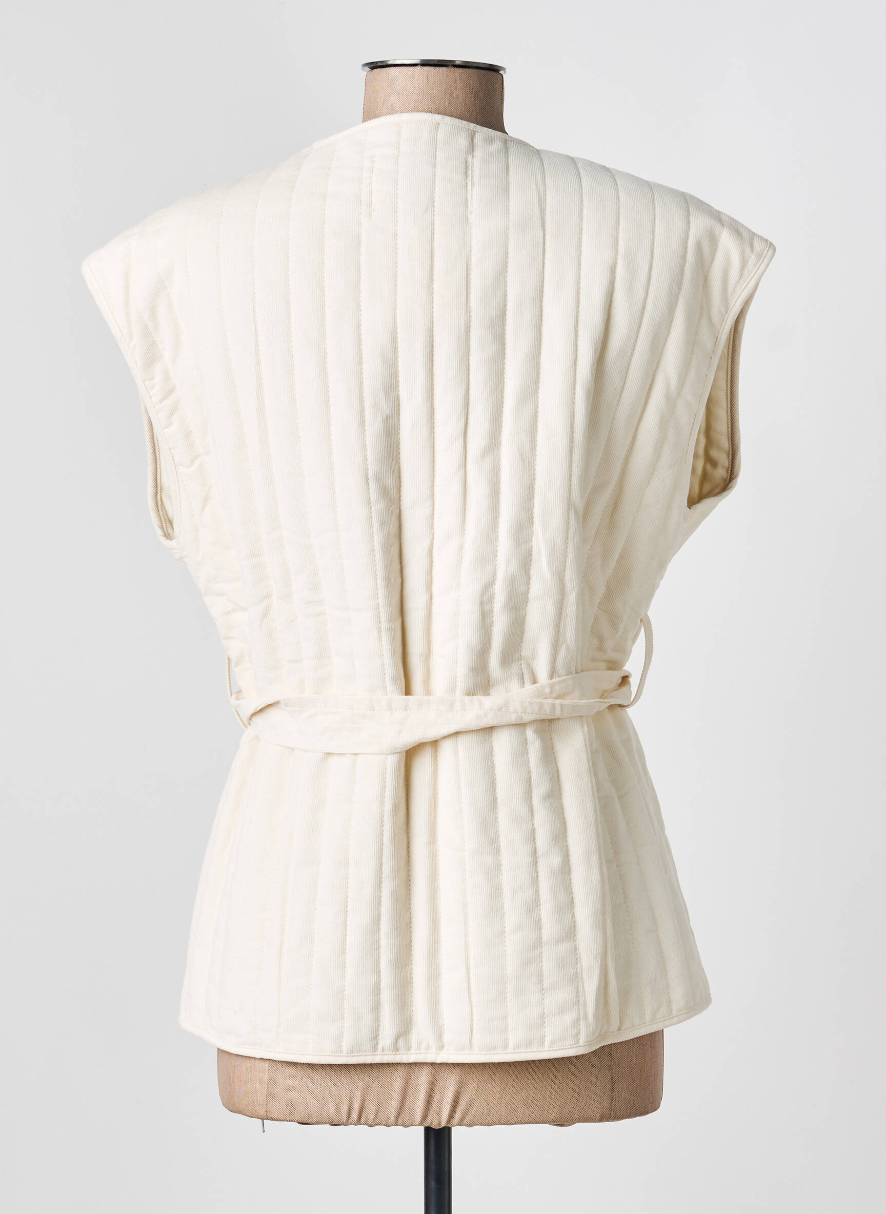 Veste casual col rond beige ORFEO femme