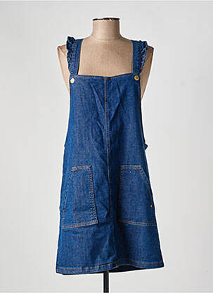 Robe mi-longue fines bretelles bleu LA PETITE ETOILE femme