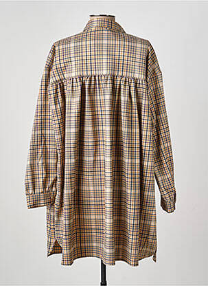 Robe courte manches longues manches longues beige RUE MAZARINE femme
