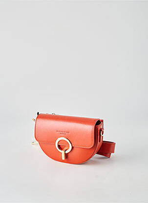 Sac multipoches forme rectangulaire orange LA PETITE ETOILE femme