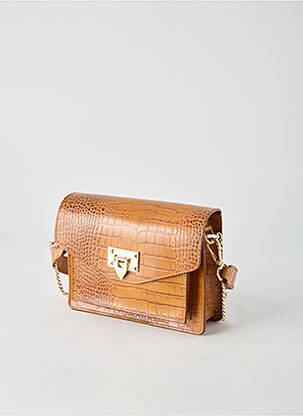 Sac multipoches forme rectangulaire marron LA PETITE ETOILE femme
