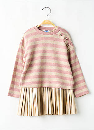 Ensemble jupe coupe cintrée rose MAYORAL fille