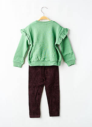 Ensemble pantalon broderie vert BOBOLI fille