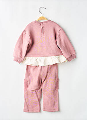 Ensemble pantalon broderie rose MAYORAL fille