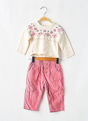Ensemble pantalon manches longues rose MAYORAL fille