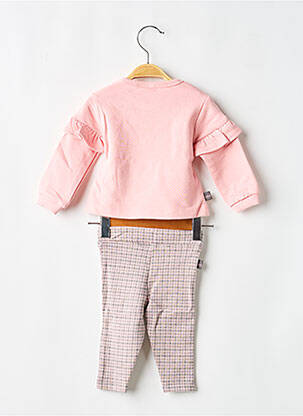 Ensemble pantalon broderie rose BOBOLI fille