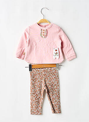 Ensemble pantalon manches longues rose BOBOLI fille