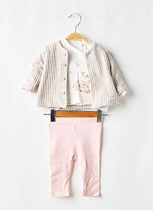 Ensemble pantalon manches longues beige MAYORAL fille