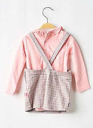 Ensemble robe coupe cintrée rose BOBOLI fille