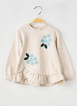 Pull stretch manches longues beige MAYORAL fille