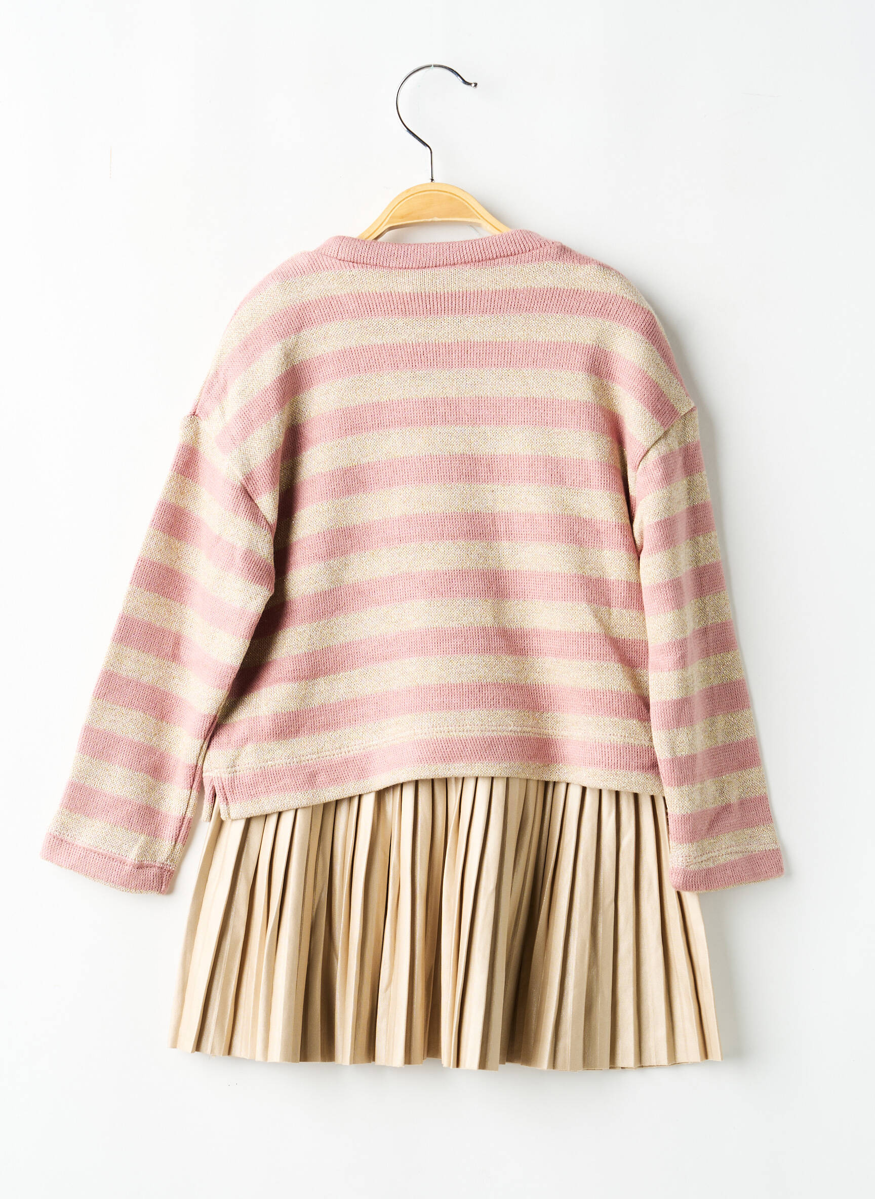Ensemble jupe coupe cintrée rose MAYORAL fille