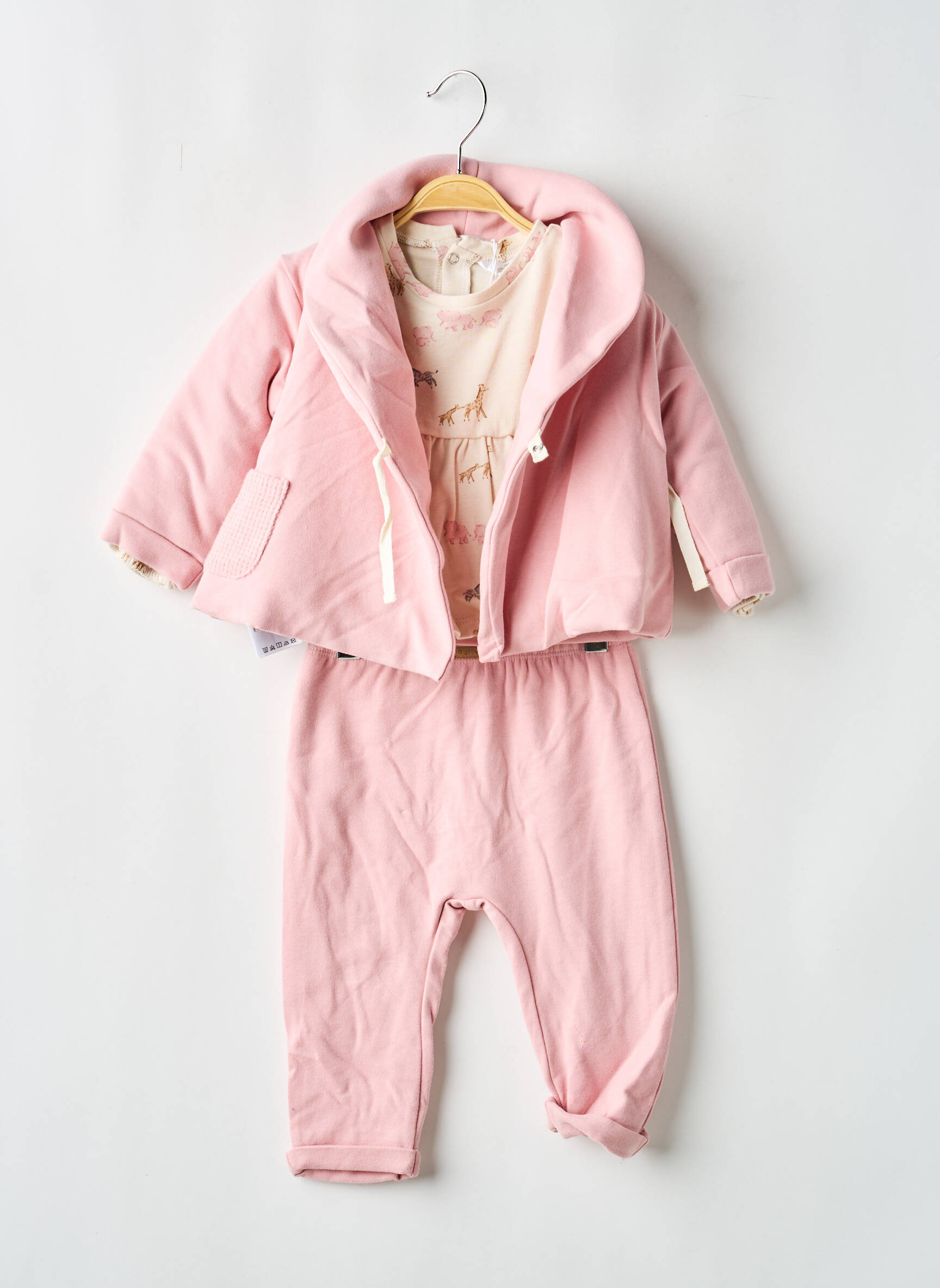 Ensemble pantalon manches longues rose MAYORAL fille
