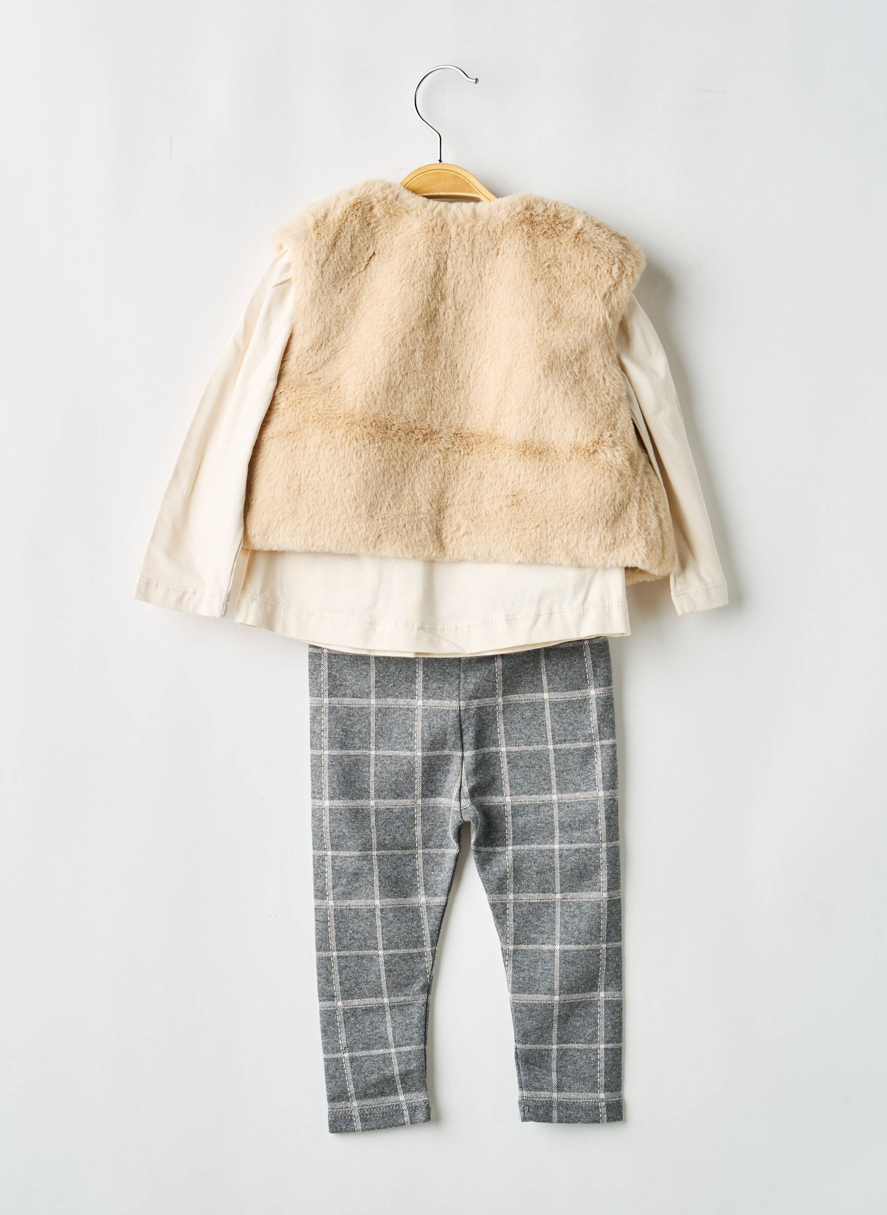 Ensemble pantalon manches longues beige MAYORAL fille