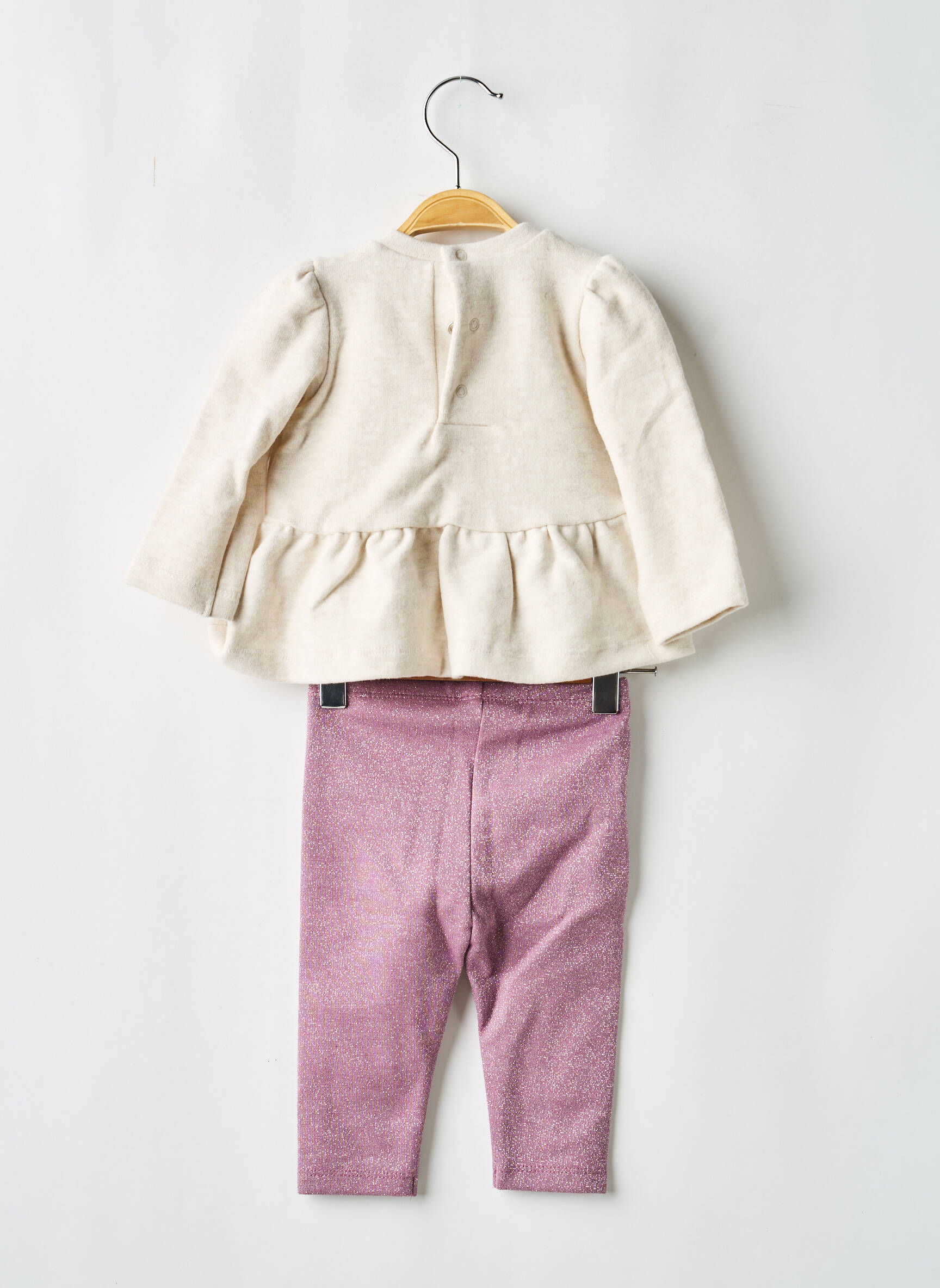 Ensemble pantalon broderie beige MAYORAL fille