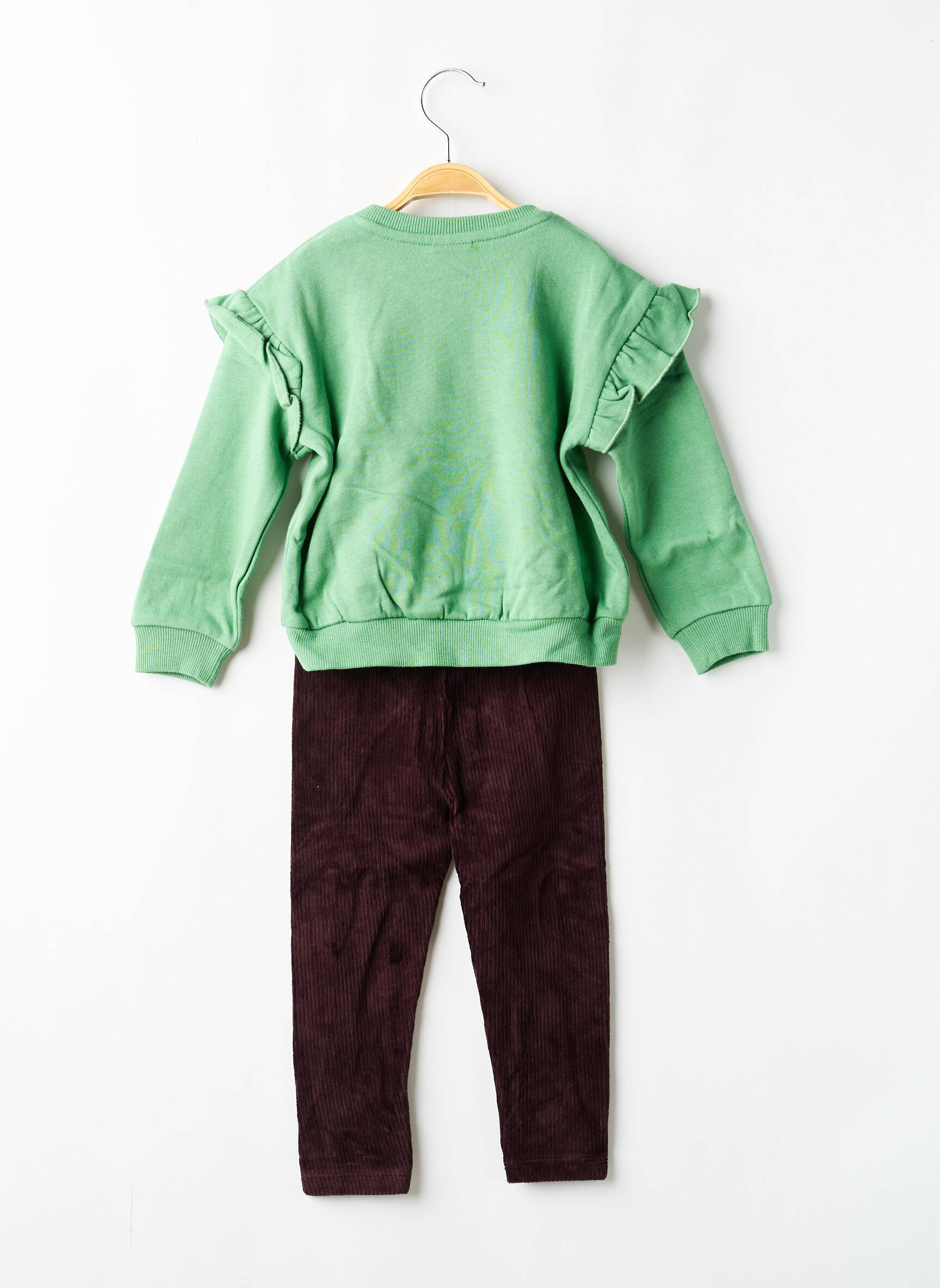 Ensemble pantalon broderie vert BOBOLI fille