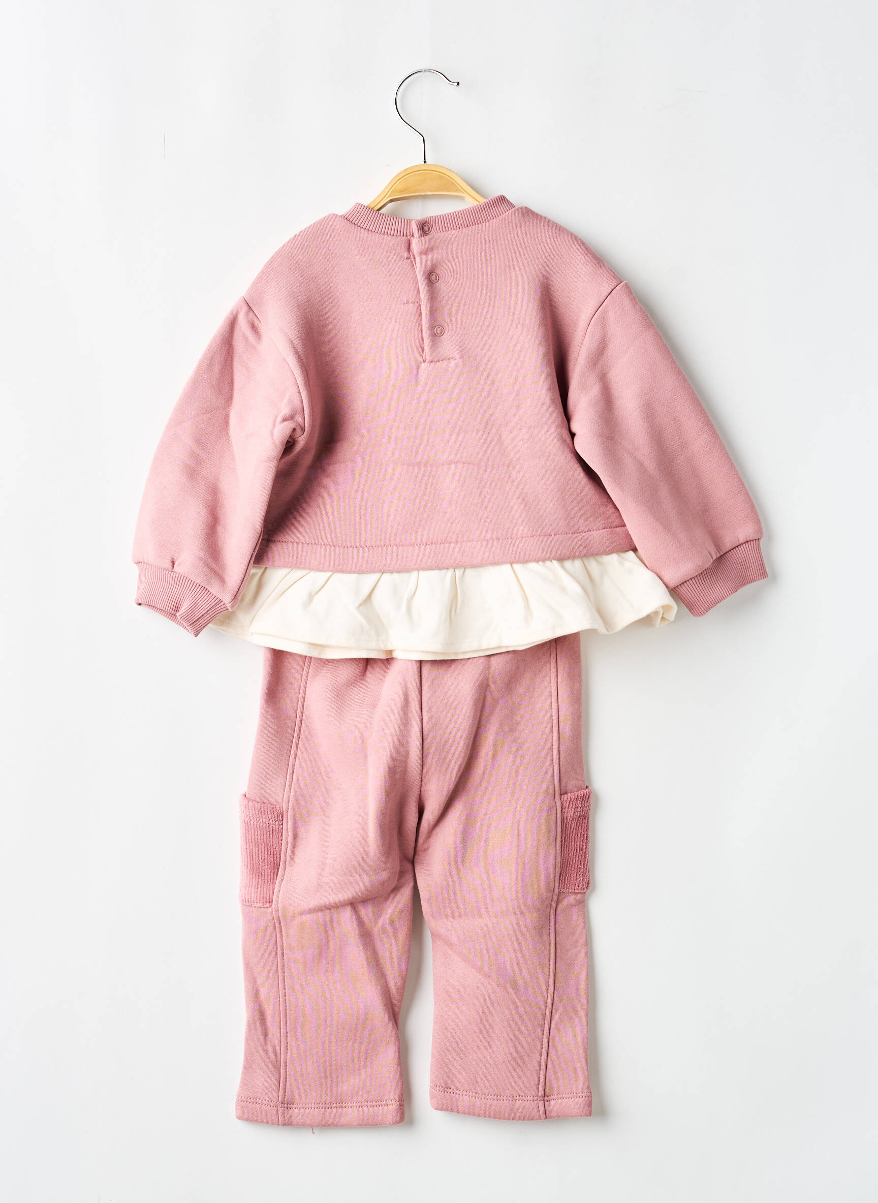 Ensemble pantalon broderie rose MAYORAL fille